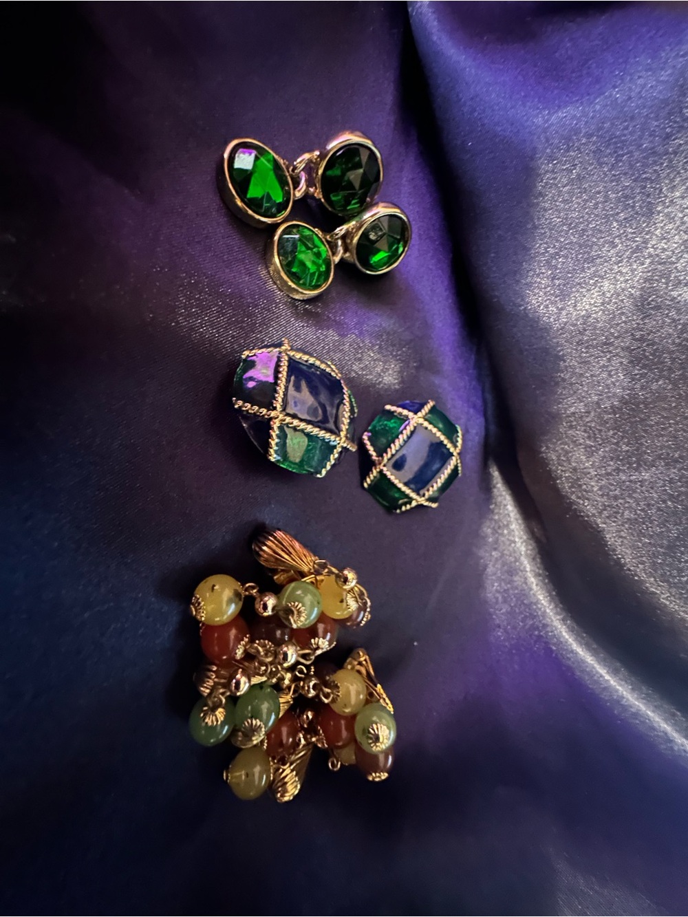 3 Clip-On Earrings - Unbranded